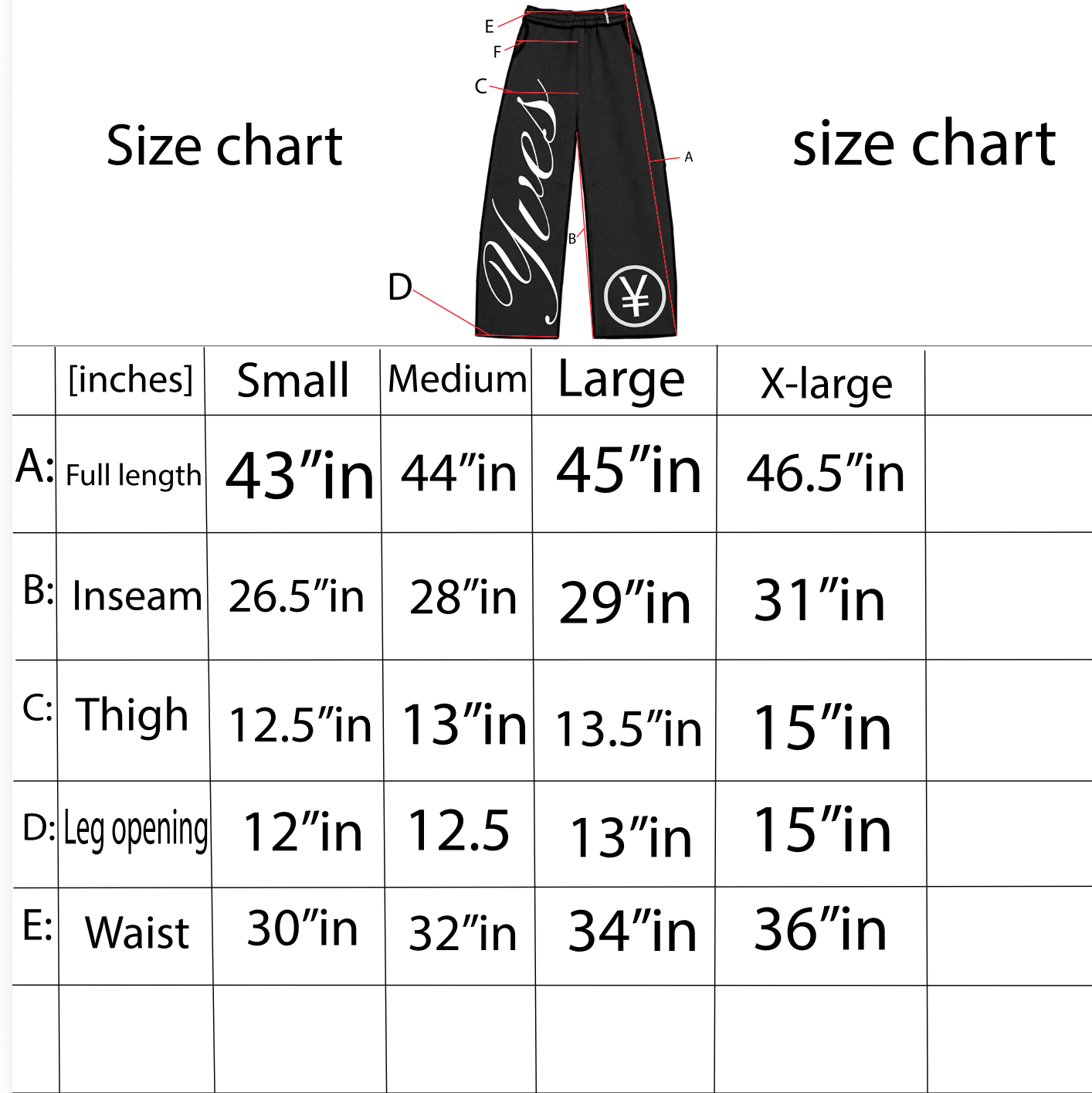 "yen" Sweatpants